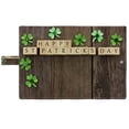 thumbnail image 3 of PKQWTM Happy St Patricks Day Wooden Blocks Shamrocks Rustic Wooden Book Cover Book Protector Book Sleeve Book Pouch Book Bag 6x9 inch, 3 of 4
