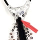 thumbnail image 4 of Corbatas de lentejuelas para hombre Corbata flaca con brillo autoatado Corbata de traje de fiesta de cosplay de moda, Púrpura Feliz Sencillez, 4 of 4