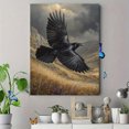 thumbnail image 4 of Raven Flying Canvas Wall Art Print, Nature Wall Art for Living Room Bedroom Office Hallway Home, 4 of 8