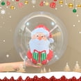 thumbnail image 2 of Sentmoon Inflatable Christmas Decorations Inflatable Christmas Ball Large Party Decoration Thick Transparent PVC Toy Ball Ornament for Outdoor Indoor Christmas Festive Event Decor, 2 of 7