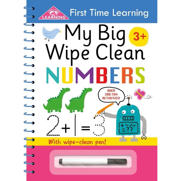 First Time Learning My Big Wipe Clean Numbers (Paperback) Walmart