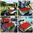 thumbnail image 6 of Golf Cart Seat Covers for 2 Seater,Watermelon Soft Microfiber Cart Seat Towel Blanket,Black Polka Dots Green Summer Fruits Absorbent Breathable Non Slip Bench Seats Protector for Golf Course 51"x31", 6 of 9
