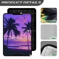 thumbnail image 4 of POLERO Reflective RV Door Window Shade, 17.3” x 26” Car Door Window Cover Fashion Sunshield Blocking Light, Heat and UV Rays for RV Trailer Camper Windows (Purple Tropical Palm Tree), 4 of 7