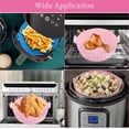 thumbnail image 2 of Silicone Air Fryer Liners,2 Pack Reusable Air Fryer Pot 7.5 Inch Air Fryer Accessories,Air Fryer Basket Replacement of Parchment Liners for Kitchen Accessories (for 3QT or Bigger), 2 of 7
