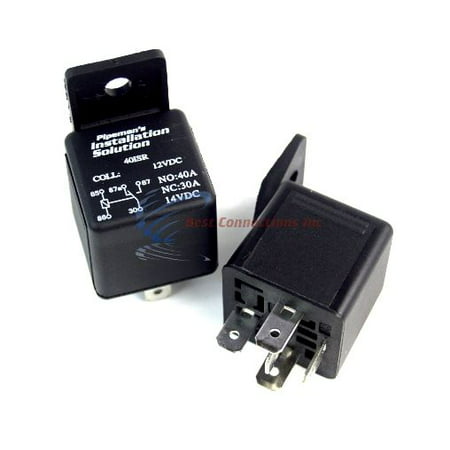 2 PACK Audiopipe 12 VOLT DC 40 AMP SPTD AUTOMOTIVE RELAY 5 PIN WITH MOUNTING (40 Best Dishes In Dc)