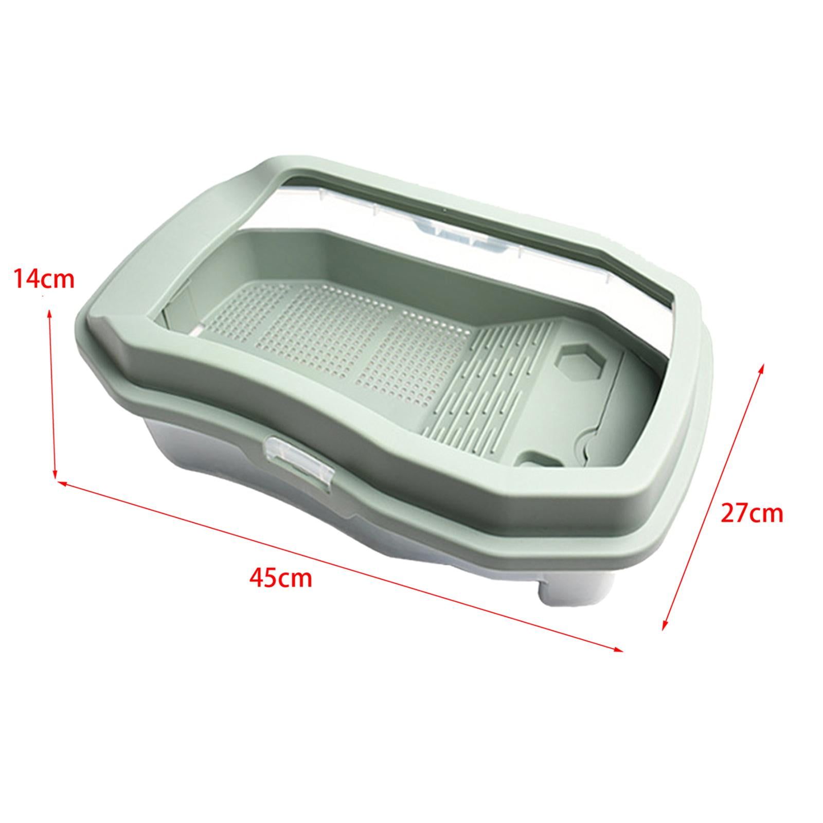 Bvdfgk Turtle Aquarium Reptile Tank Escapeproof Box Turtle Cage Tortoise Terrarium Easy Green