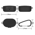 thumbnail image 2 of VONKY Silicone Earphone Cases with Keychain Protective Wireless Headphone Cover Scratch-resistant Bluetooth-compatible Earbuds Box Type2, 2 of 9