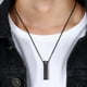 thumbnail image 5 of cineraria cineraria cineraria Collar Barra de material acero Inoxidable Simple Memorial Cenizas Colgante Joyería para Aniversarios Graduación Regalos Fiestas Bailes Novio negro9 Fernando Colgante de cenizas, 5 of 8
