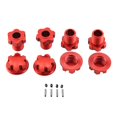 thumbnail image 4 of 4 Pack Écrous Hexagonaux 17mm Adaptateur de Moyeu Hexagonal Professionnel Haute Résistance Moyeux de Roue Rouge, 4 of 7