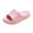 Pink -AA01, variant on Domzle Cushioned Thick Sole Pillow Slippers for Women Men | Cloud-Like Soft Sole, EVA Platform Sole, Indoor Outdoor Slides, Waterproof Shower Ready, Quick-Drying Khaki