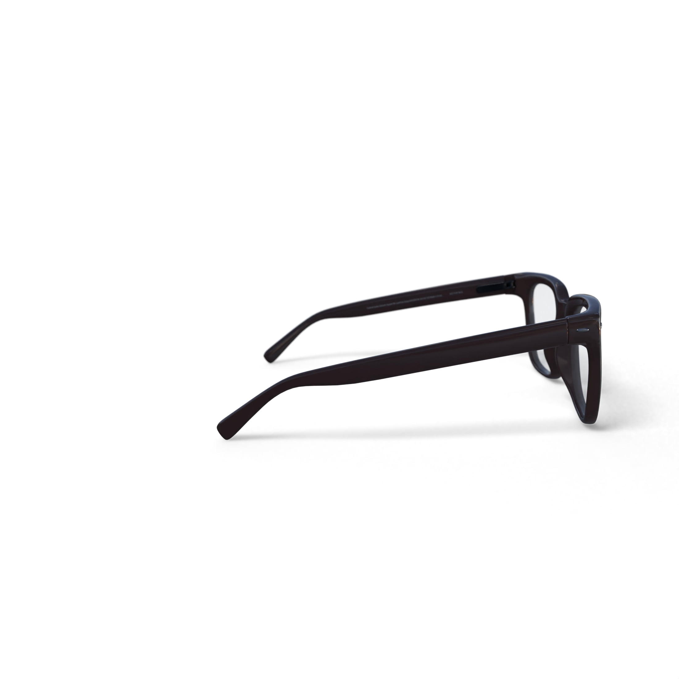 Nuance Audio Unisex Size 54 Prescription Hearing Square Smart Glasses with Charging Case, Shiny Burgundy/Demo Lens