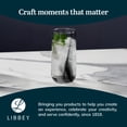 thumbnail image 6 of Libbey Black Ribbon Drinking Glasses Set of 8, 16 Oz Sleek Ribbon Accent Drinking Glass Cups, Durable Water Glasses Set for Soft Drinks, Iced Tea, 6 of 6