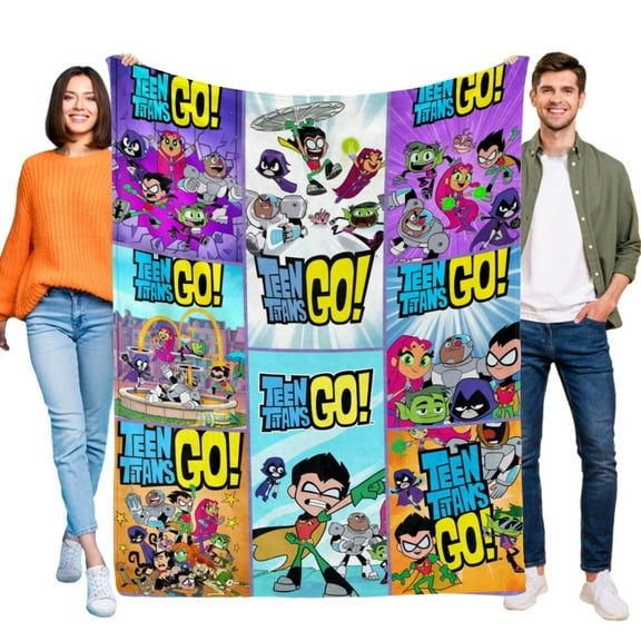 Teen Titans Go Blanket Soft Bed Sofa Throw Cozy Lightweight Birthday Gift