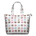 thumbnail image 1 of Colorful Donut Cy Print Weekender Bag Multipurpose Travel Tote Lightweight with Adjustable Strap Featuring Sweet Donut Dessert Designs, 1 of 5