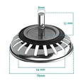 thumbnail image 2 of Kitchen Sink Strainer Plug Stainless Steel Thickened Kitchen Sink, Pore Size 78mm, 2 of 5