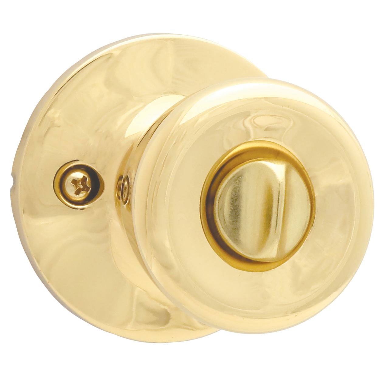 Lokhaus Privacy Tulip Doorknob Polished Brass 2 Count