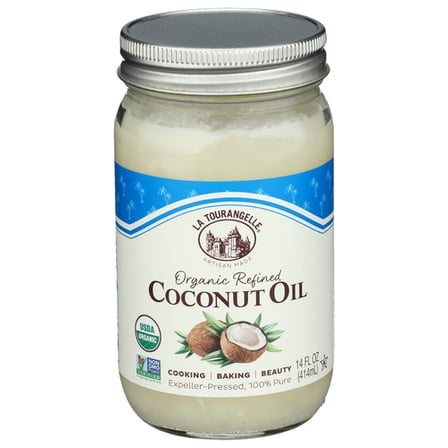 (Pack of 6) La Tourangelle Refined Organic Coconut Oil 14 Fo
