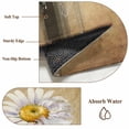 thumbnail image 6 of White Daisy Area Rugs 5'x7', Washable Small Throw Rugs for Laundry Room Playroom, Farmhouse Vintage Botanical Vase Flowers Indoor Outdoor Rug Non-Slip Low Pile Carpet Runner Reversible Floor Mats, 6 of 8