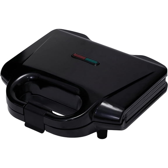 2-Slice Waffle Maker with Non-Stick Coating, Easy to Clean, 700W, Black
