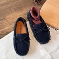 thumbnail image 5 of ZACPNCV Girls Bow Flats Soft Sole Loafers Slip On Princess Moccasins for Toddler Little Kids Casual, 5 of 6