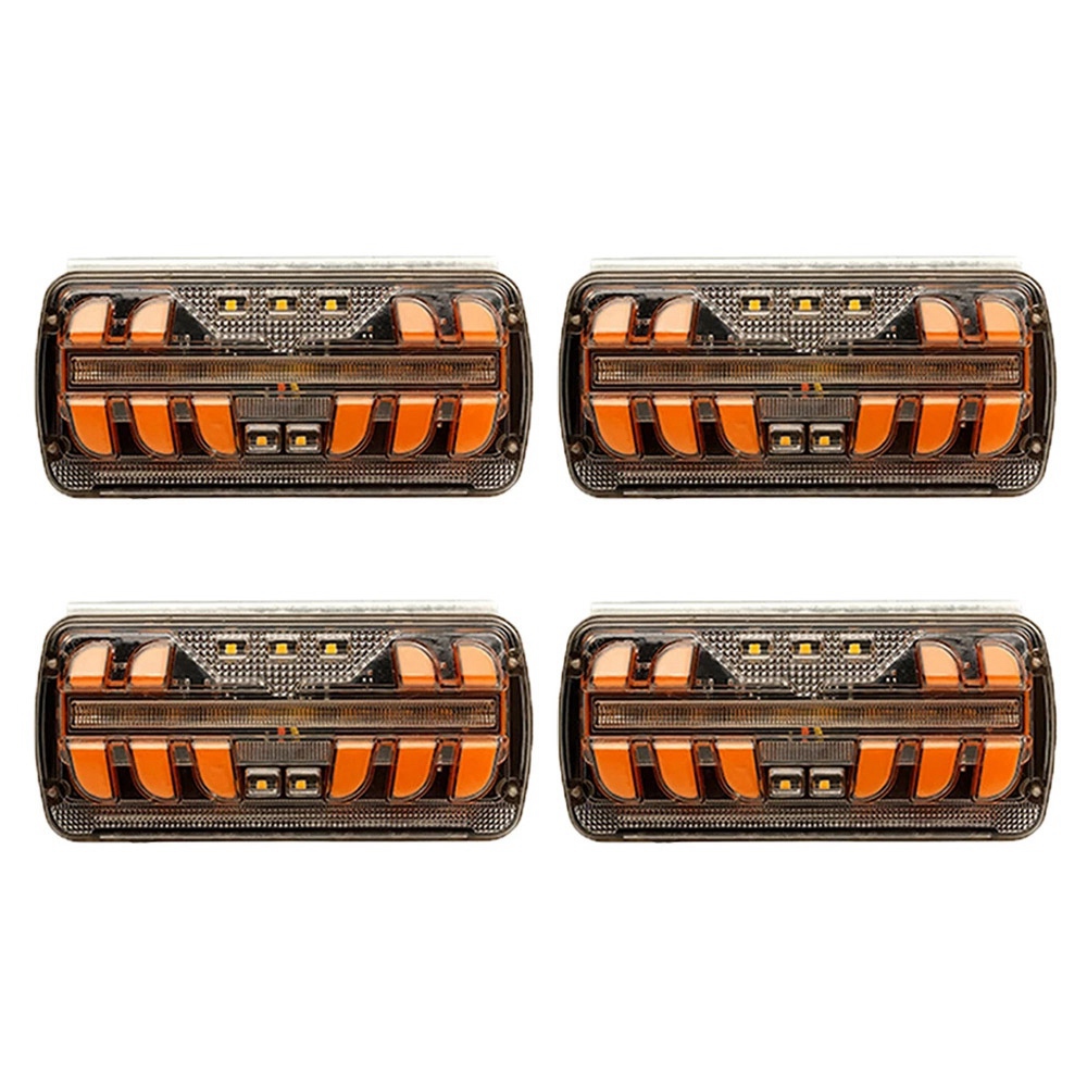 4Pcs LED Trailer Lights 1224V Side Marker Lights Trailer Tail Lights