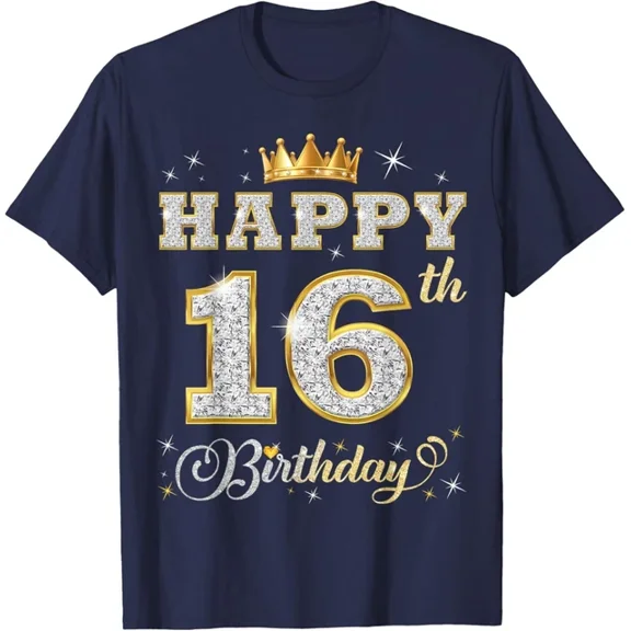 DOPASHIRT Happy 16Th Birthday 16 Years Old Boys Girls Birthday Party T-Shirt Unisex S-5XL Hot Trending Shirt, Vintage Birthday Gift