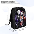 thumbnail image 4 of Goofa The Nightmare Before Christmas Pattern Large Capacity Backpack – Padded Laptop Compartment, Ergonomic Design for School, Work, Travel, and Outdoor Activities, 4 of 8