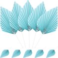 thumbnail image 2 of Miangastore 10PCS Leaves Cake Picks Paper Fan Cupcake Toppers Insert Decoration Birthday Cake Ornament, 2 of 8