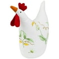 thumbnail image 3 of Northlight 12" White, Soft Green, and Yellow Floral Rooster Chicken Spring Decoration, 3 of 6