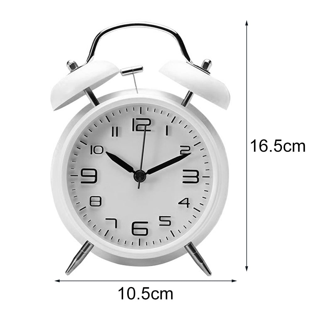 Vintage Alarm Clocks Retro Double Bells Ringing Mechanical 4 inch Extra