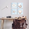 thumbnail image 2 of Water Patterned Sea Life Shells Animals & Insects Graphic Art Unframed Art Print Wall Art, Set of 4, 2 of 7