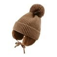 thumbnail image 1 of Autumn And Winter Plus Velvet Children‘s Hat Warm Ear Protection Knitted Hat, 1 of 6