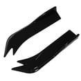 thumbnail image 3 of uds coche Universal parachoques trasero labio difusor divisor falda lateral Canard Protector con tornillos de instalación negro brillante, 3 of 5