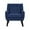 Linen-Navy Blue, variant on UIXE Modern Accent Chair Set of 2 Indoor Upholstered Armchair for Living Room, Comfy Arm Chair Single Sofa, Blue