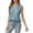 BU1, variant on Daznico Women's V-Neck Sleeveless Satin Blouse with Button Detail Casual Elegant Top,S