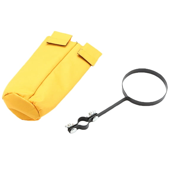 Milisten Drum Stick Pouch Canvas Yellow Portable 1Pcs 10.4X4.3X9.6In