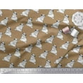 thumbnail image 3 of Soimoi Georgette Viscose Fabric Pug Dog Printed Fabric 1 Yard 42 Inch Wide, 3 of 3