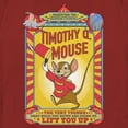 thumbnail image 2 of Women's Dumbo Timothy Q. Mouse Circus Poster  Graphic Tee Red X Large, 2 of 4