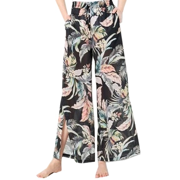 Jantzen Swimwear Woven Tie-Waist Wide Leg Cover-Up Pants -  Large