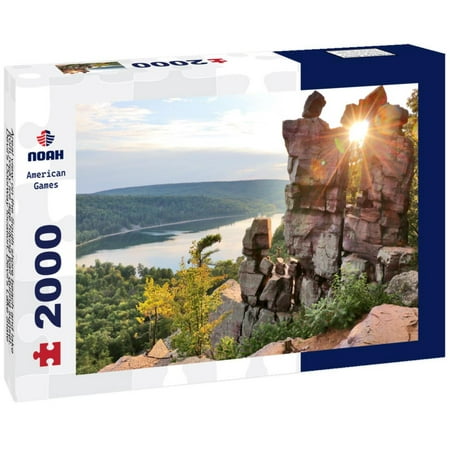 Noah Jigsaw Puzzle Devil's Doorway location. Devil's Lake State Park, Baraboo area, Wisconsin, Midwest USA 2000 pieces