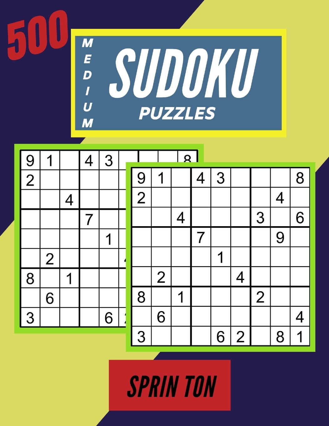 500 Medium Sudoku Puzzles : Awaken Your Brain- Puzzle Gift For Sudoku  Lovers (Paperback) - Walmart.com