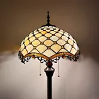 Enjoy Décor Lamps 64-Inch Tiffany 2-Light Floor Lamp with Stained Glass Bowl Shade