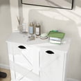 thumbnail image 6 of E1 MDF UV painted two-compartment laundry sorter cabinet for environmental home laundry storage, 6 of 7
