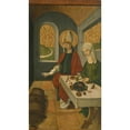 thumbnail image 2 of Swiss Painter 12x18 Black Ornate Wood Framed Double Matted Museum Art Print Titled - Saint Remigius Replenishing the Barrel of Wine (ca. 1500-1505), 2 of 5
