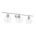 thumbnail image 5 of Collier 3 light Chrome and Clear glass Wall sconce, 5 of 15