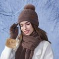 thumbnail image 3 of 1Pair Women Imitation Rabbit Hair Cuffs Oversleeve Arm Gloves Winter Warm Plush Windproof Wristband Jacket Accessories BurlyWood 80x130x20mm, 3 of 8