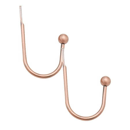 

Oleegame 2PC Clothes Clips Curtain Alloy U Shaped Crystal Wall Hook Electro Galvanized Curtain Hook