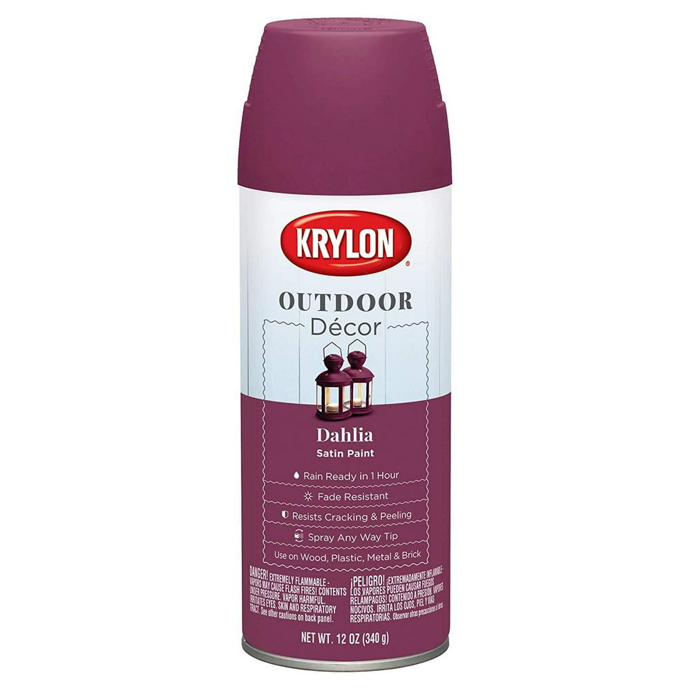 Krylon Outdoor Décor Spray Paint, Dahlia