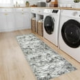 thumbnail image 4 of BERTHMEER 2'x6' Abstract Runner Rugs for Hallway Kitchen Entryway Washable non-slip, Gray, 4 of 8