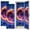 Color 2, variant on 2 Pcs School Locker Magnetic Wallpaper 12" x 36" Explosive Soccer Ball Flames Futuristic Neon City Dynamic Cyber Reusable Removable Locker Accessories Back to School Supplies